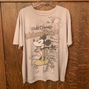 Walt Disneys Mickey Mouse organic cotton vintage style animation T-shirt XL